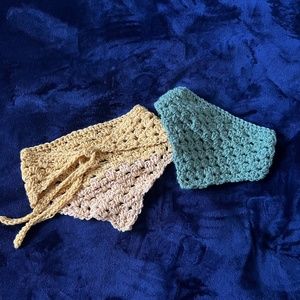 yellow & green adjustable crochet bananas